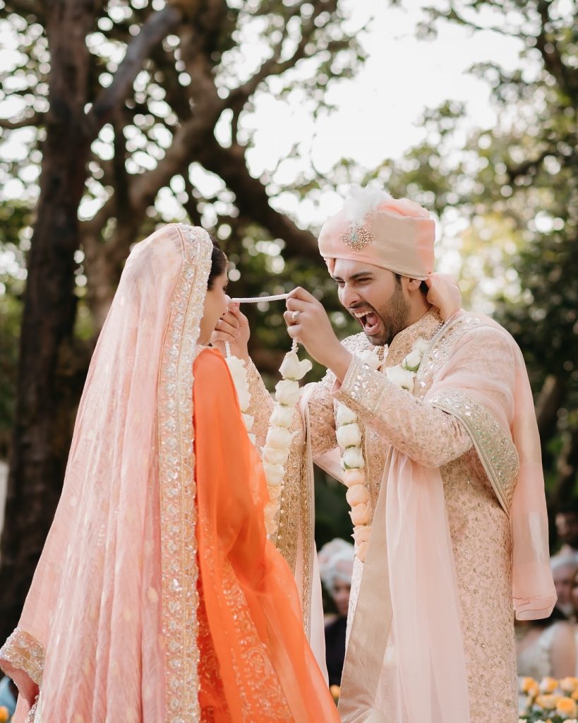 Singer Armaan Malik & Influencer Aashna Shroff Get Married In Peachy Hues!