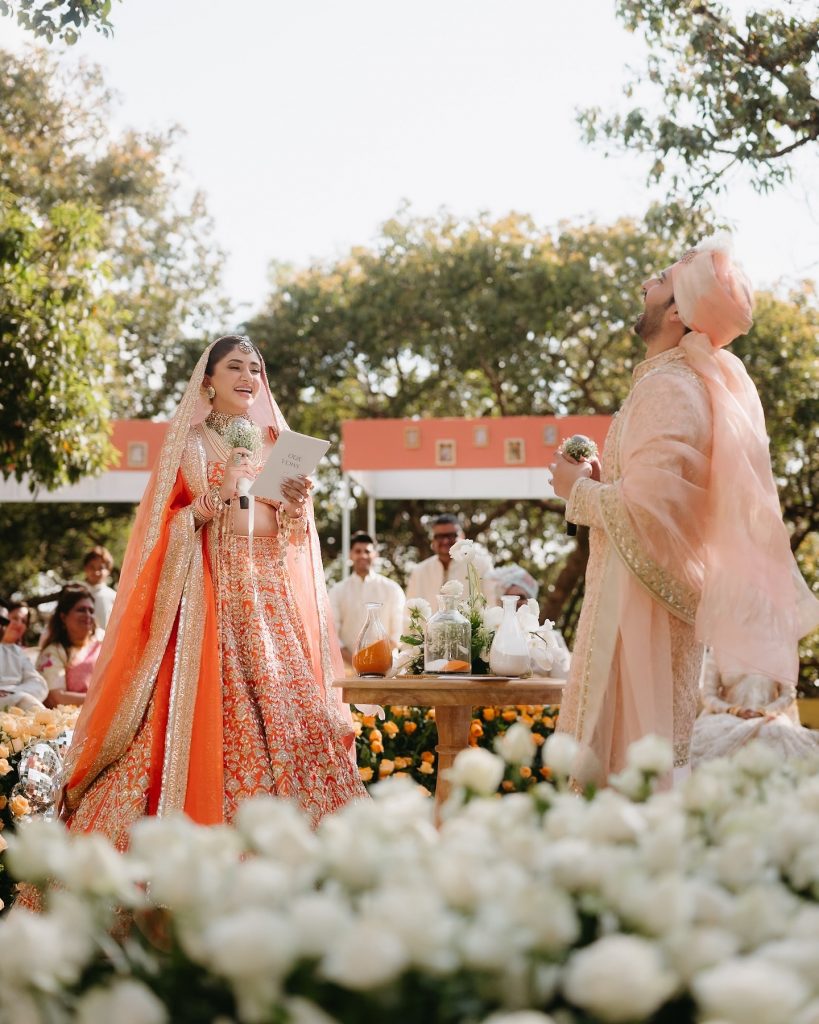 Singer Armaan Malik & Influencer Aashna Shroff Get Married In Peachy Hues!